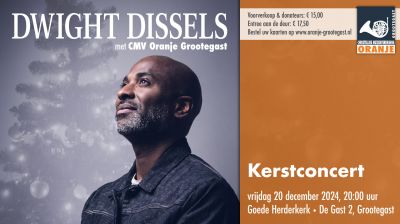 Kerstconcert CMV Oranje Grootegast met Dwight Dissels